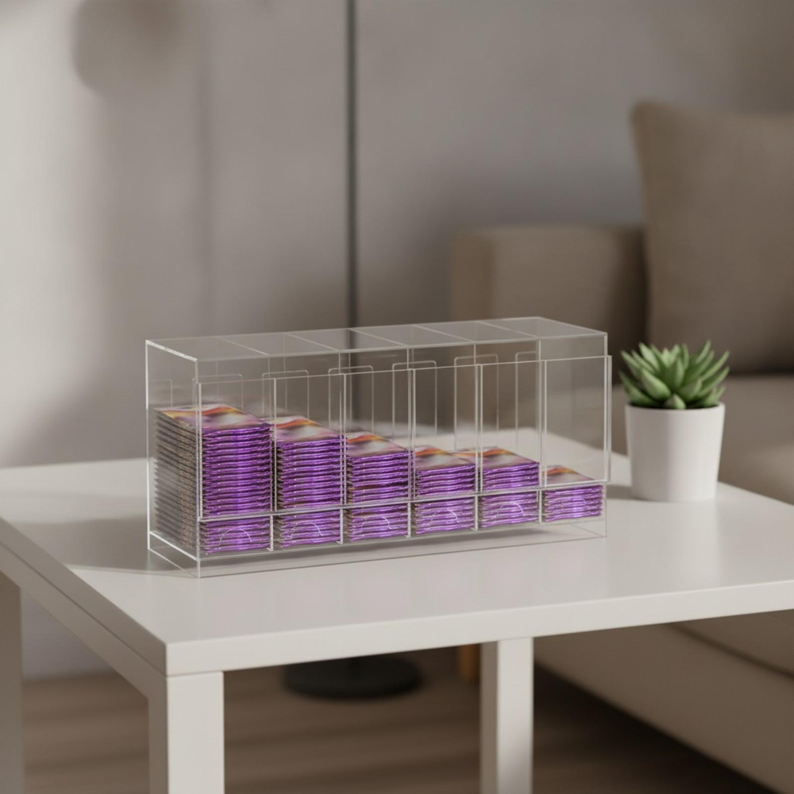 Storage & Organization - Bölmeli Kart Sergileme Kutusu, Kapaksız, Akrilik