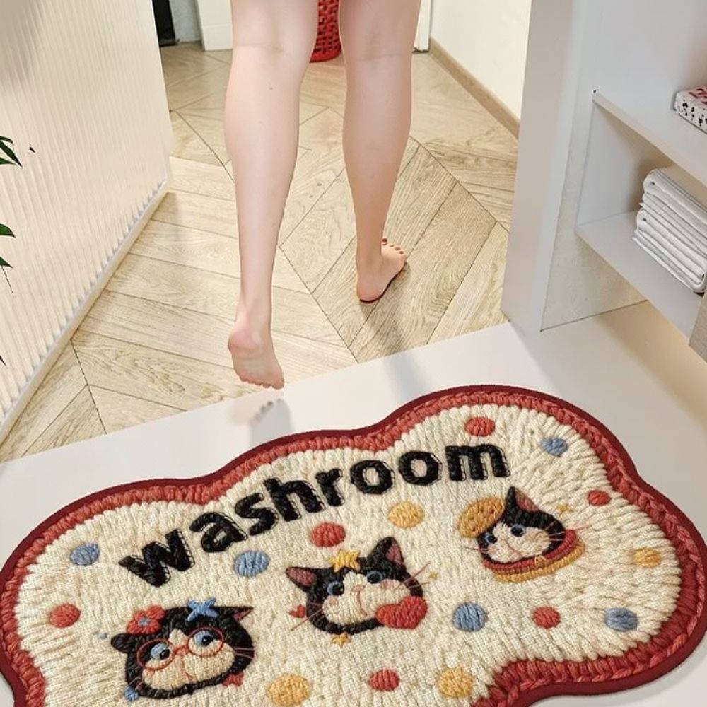 Quick Dry Diatomite Bath Mat - Kaymaz Banyo Paspası, Diatomit Duş Halısı,