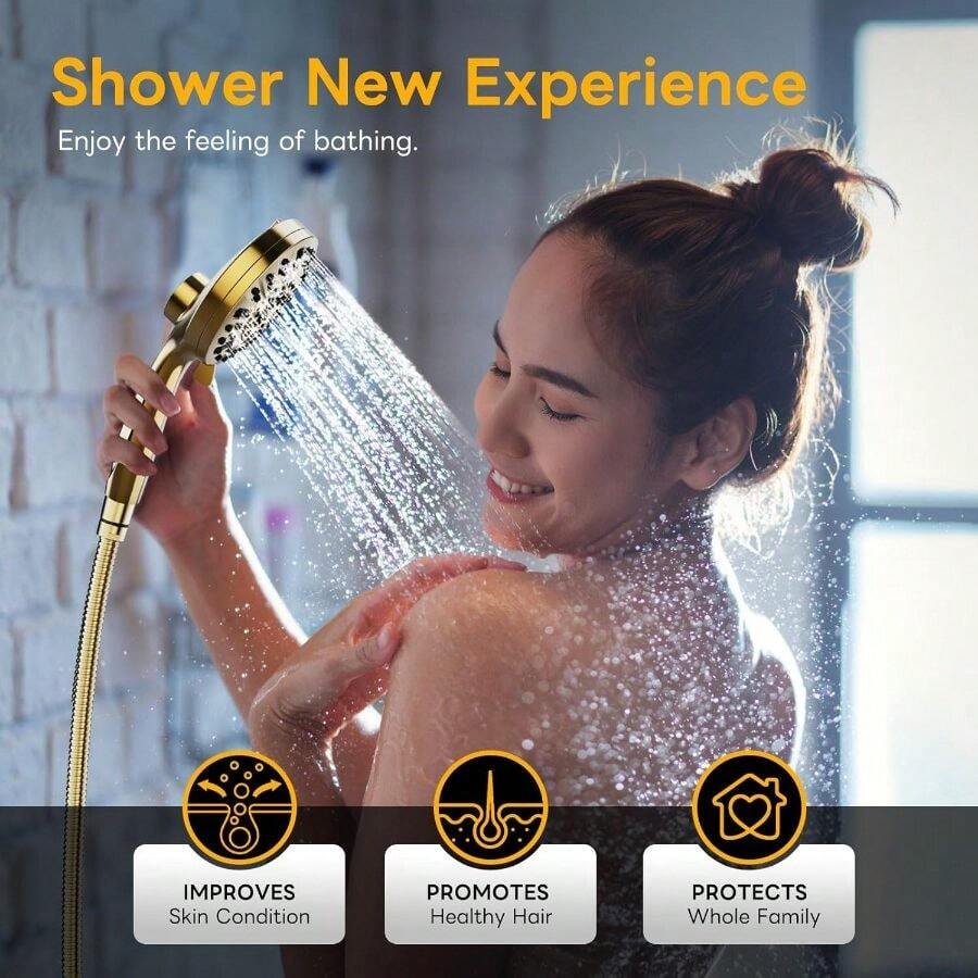 Yüksek Basınçlı, 10 Farklı Püs - High Pressure Shower Head Handheld incelemesi ve fiyatı