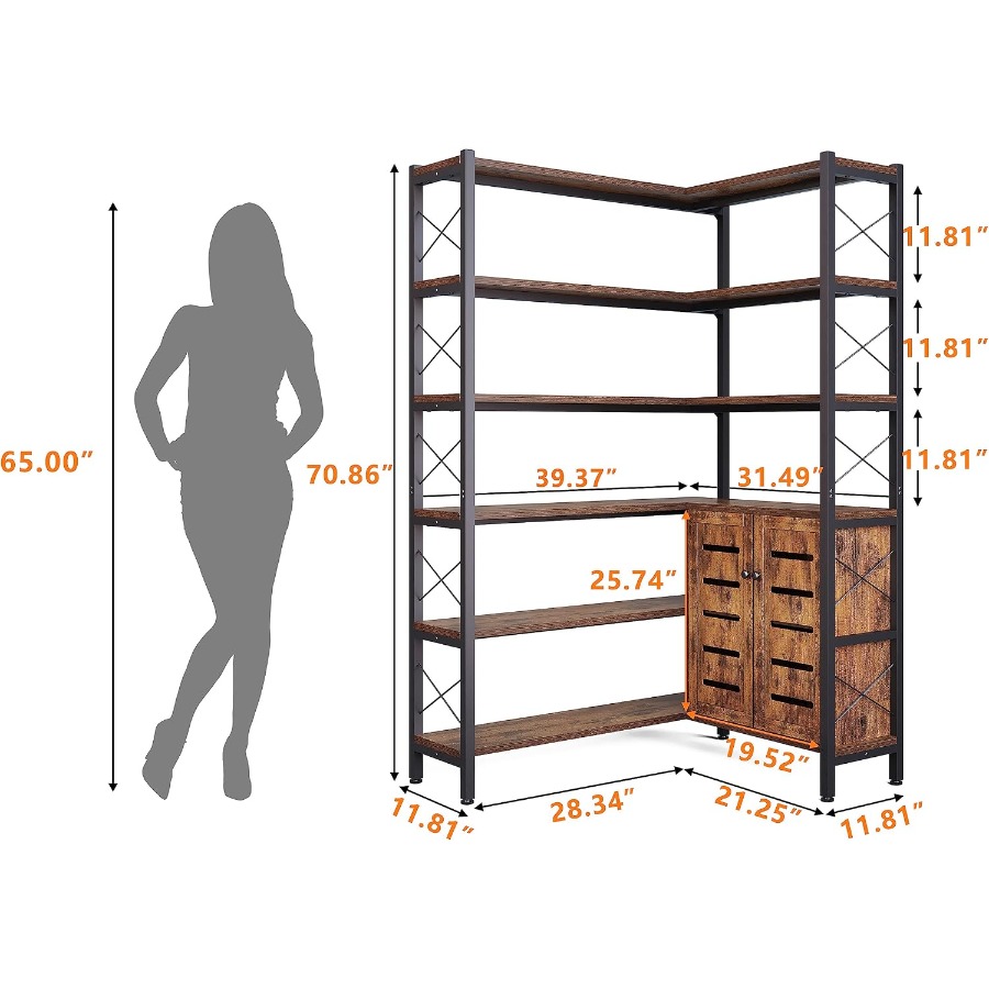 Oturma Odası için 6 Raflı Köşe - Storage & Organization incelemesi ve fiyatı