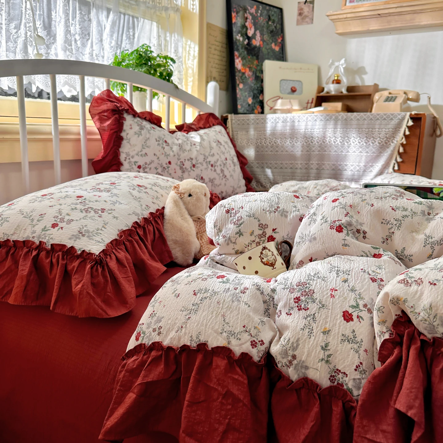 Fransız Vintage Estetiği Yatak - Aesthetic Floral Duvet Cover incelemesi ve fiyatı