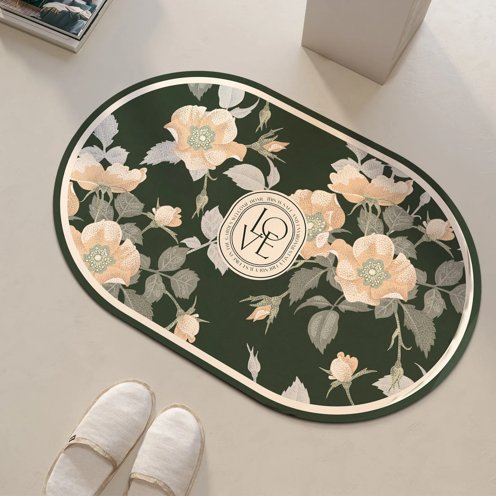 Diatomit Çiçek Desenli Banyo P - Quick Dry Diatomite Bath Mat incelemesi ve fiyatı