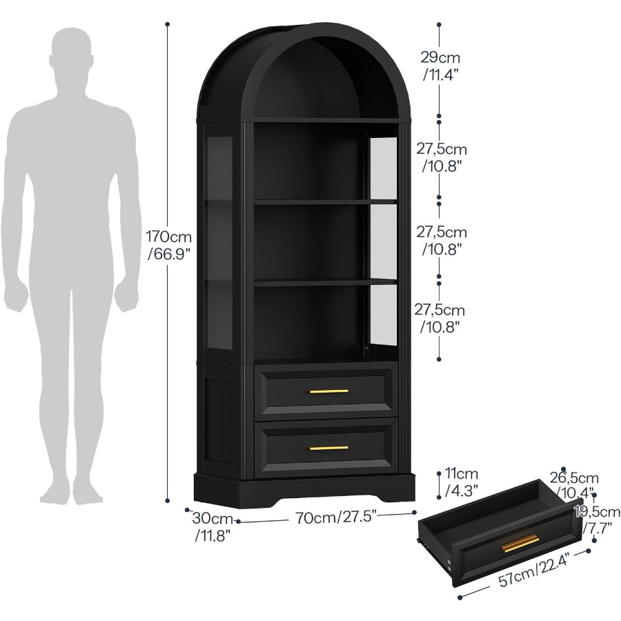 Vitrin Dolabı, 2 Çekmeceli, Yü - Storage & Organization incelemesi ve fiyatı