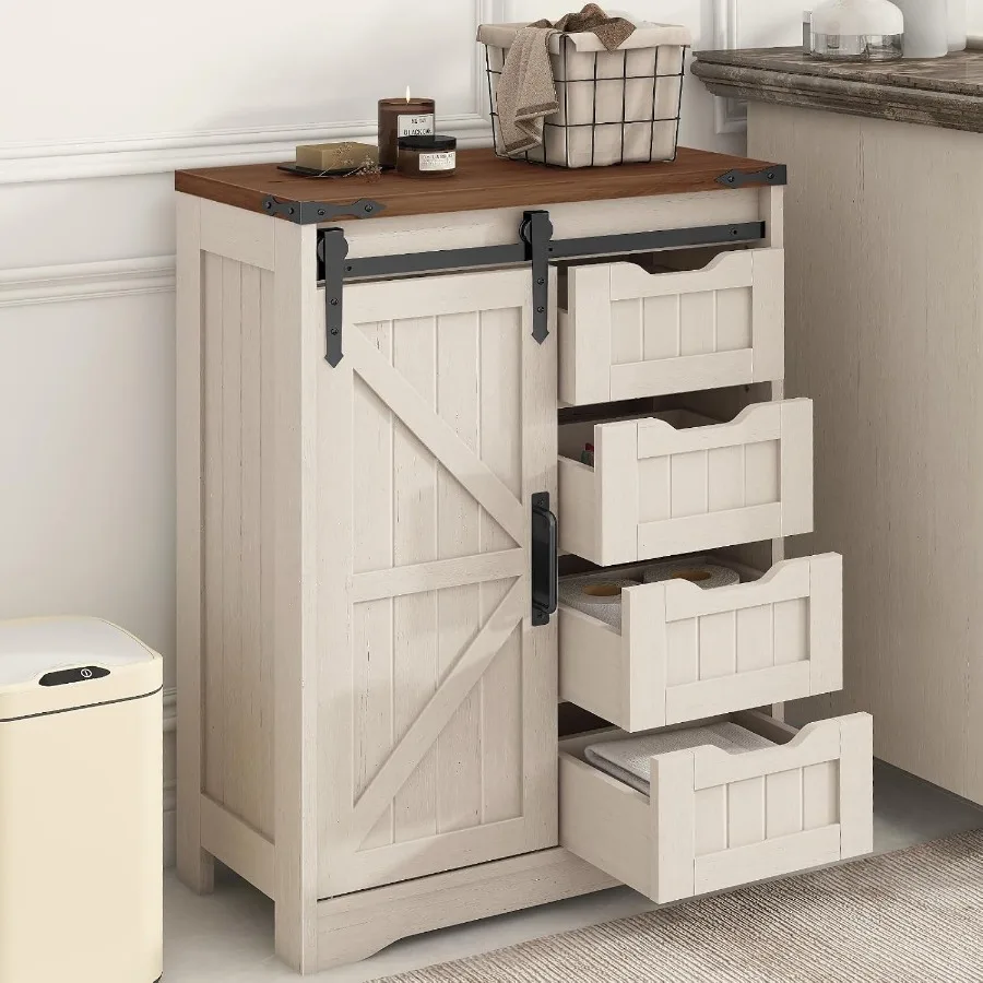 4 çekmeceli ve sürgülü kapılı, - Storage & Organization incelemesi ve fiyatı