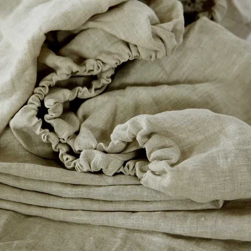 Saf Keten Çarşaf, 35 cm Derin  - Fitted Bed Sheets Deep Pocket incelemesi ve fiyatı